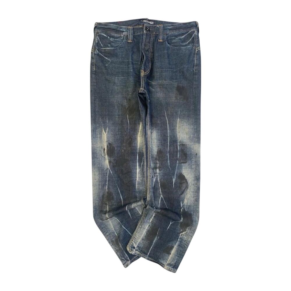 ED HARDY Y2K Distressed Wash Denim Jeans W34 L32